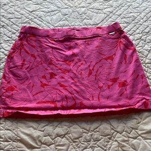 Rafaella Pink and Red Mini Skort with Pink Shortie